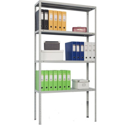 Стеллаж ПРАКТИК MS Standart 120/60x20/4 металл, 1200x600x200мм серый [s24199132402]