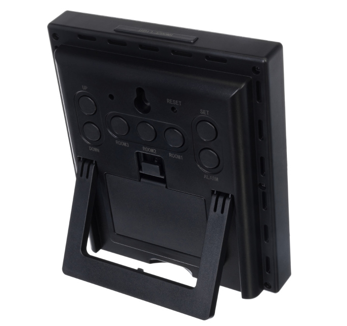 Метеостанция Bresser Temeo Hygro Quadro Prestige с тремя датчиками, серая 78585