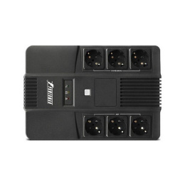 Источник бесперебойного питания PowerMan Brick 600 6117367 12V/7Ah, линейно-интеррактивный, 600ВА, 360Вт, 50Гц ± 10%, 6хShuko