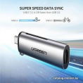 Кардридер UGREEN CM184 50704 USB-C TF + SD Card Reader. Цвет: серый (50704_)