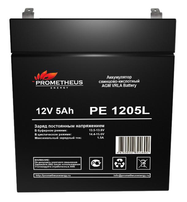 Аккумуляторная батарея PROMETHEUS ENERGY PE 1205L для ИБП,  12В,  5Ач