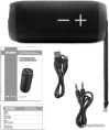 Портативная колонка Sven PS-210 Black Беспроводная передача сигнала по Bluetooth, 12 2 х 6 Вт, защита от воды IPx6 , воспроизведение музыки с USB-flash и microSD