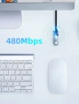 Удлинительный кабель CABLETIME CA14J (CT-AMAF2.0-PB1.5) 1.5 м, черный, ПВХ USB2.0 AM-AF