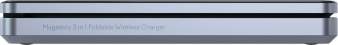 Беспроводное зарядное устройство Magssory Flip WCH014 Антрацит WCH014b 3 в 1, 5V/3А, 9V/2А, 22 Вт, Qi, PD, QC, MagSafe