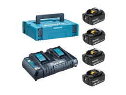 Комплект аккумулятор LXT 18.0 В BL1860B 4 шт. + зарядное устройство DC18RD в кейсе 196941-7KA3