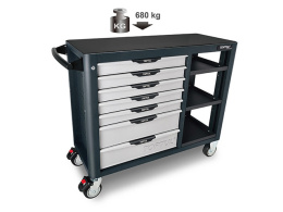 Тележка для инструмента 7 секций серия PRO-PLUS TOPTUL TCBH0703