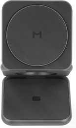 Беспроводное зарядное устройство Magssory Fold Pro WCH063 Титан WCH063t 3 в 1, 23 Вт, зарядка 3-х устройств одновременно, поддержка Qi, Qi2, PD, QC, совместимость с MagSafe, магнитное крепление, регулируемый угол наклона с фиксацией устройства