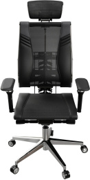 Кресло руководителя МЕТТА Yoga Spine Triumph B2 (Черный CC.50.15.13A), экокожа/сетка, до 150кг, синхромеханизм, регулируемые 6D подлокотники,  черный