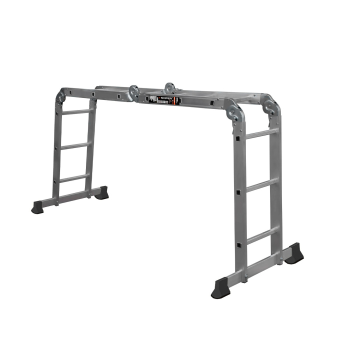 Лестница-трансформер алюминиевая SKIPER TRL4-3Y 4x3шт, 344см, выс. помоста 94см, шир. 35см, 150кг