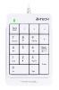 Числовой блок A4TECH Fstyler FK13P, проводная, USB, мембранная, белый [fk13p white]