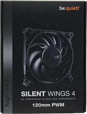 Вентилятор be quiet! BL093 Silent Wings 4 PWM (4пин 120x120x25мм 18.9дБ 1600об/мин)