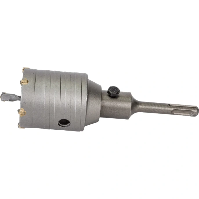 Коронка твердосплавная по бетону 55 мм в сборе с хвостовиком SDS+ 110 мм Резолюкс 62055