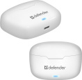 Беспроводная гарнитура Defender Twins 903 белый,TWS, Bluetooth 63903