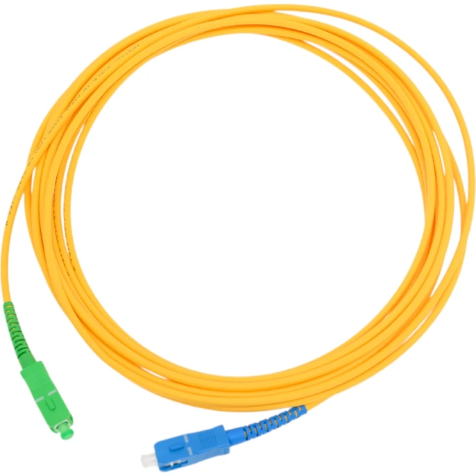 Оптический переходной патч-корд REXANT (SM), 9/125 (OS2), SC/APC-SC/UPC, (Simplex), LSZH, 5м 50-2053