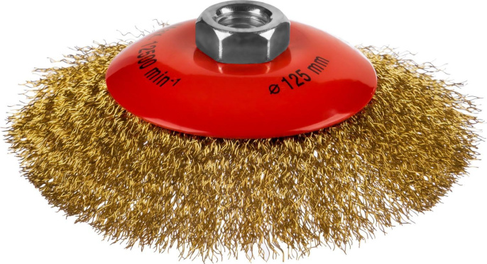 Щетка коническая MIRAX 35143-125,  универсальный,  125мм,  14мм