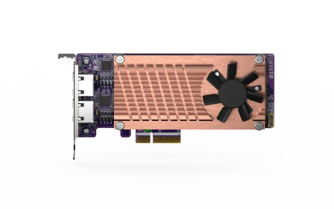 Плата расширения/ QNAP QM2-2P2G2T Expansion card 2 slots M.2 2280 NVMe. PCIe Gen3 x4 interface, 2x 2.5 GbE BASE-T.