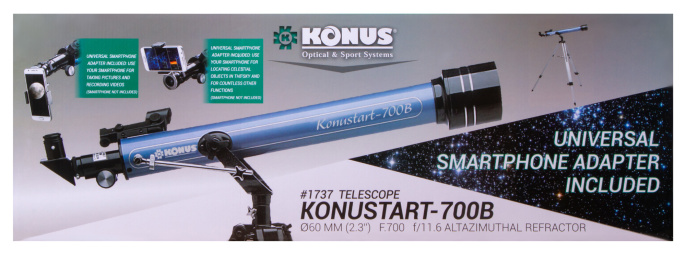 Телескоп Konus Konustart-700B 60/700 AZ