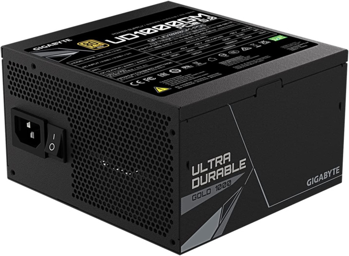 Блок питания Gigabyte GP-UD1000GM PG5 Gen.5,  1000Вт,  80 PLUS GOLD,  120мм, черный, retail