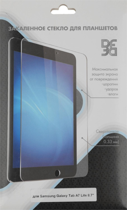 Защитное стекло DF sSteel-79 для Samsung Galaxy Tab A7 Lite,  8.7", прозрачная, 1 шт