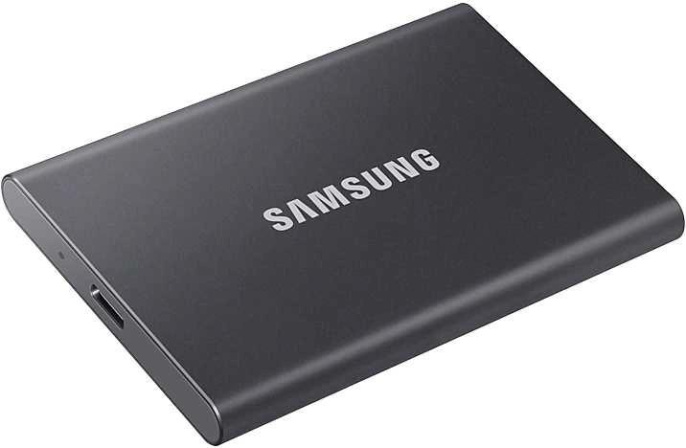 Внешний диск SSD Samsung T7 4ТБ MU-PC4T0T/WW, USB 3.2 Gen 2, запись - 1000МБ/с, чтение - 1050МБ/с, черный