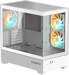 Корпус Gigabyte GB-C201PI белый без БП mATX 6x120mm 3x140mm 2xUSB3.0 audio bott PSU