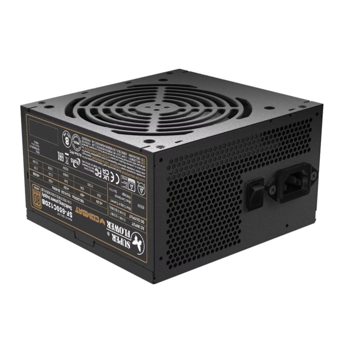 Блок питания 650Вт/ Power Supply Super Flower Combat DB, 650W, ATX, 120mm, 4xSATA, 3xPCI-E 6+2 , APFC, 80+ Bronze, non-Modular SF-650C12DB