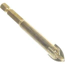 Сверло по кафелю и стеклу (10 мм; шестигранный хвостовик; 4 грани) EКТО DS-309-1000-0080