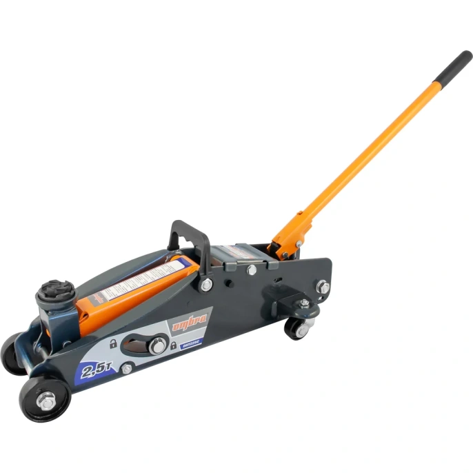 Подкатной домкрат с фиксатором в кейсе Ombra OHT225C 2.5 т 140-387 мм 55762 055762