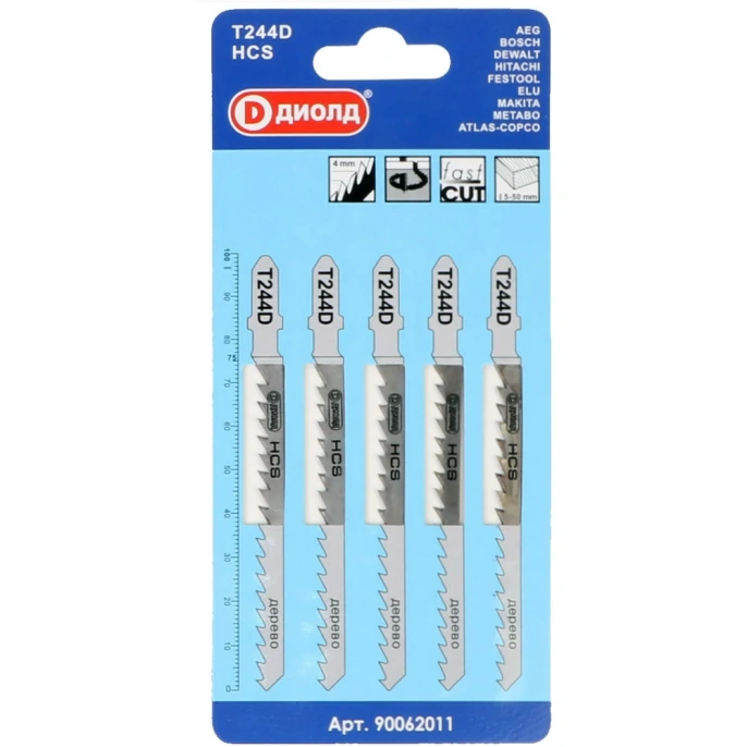 Пилки T 244 D 5 шт ДИОЛД 90062011