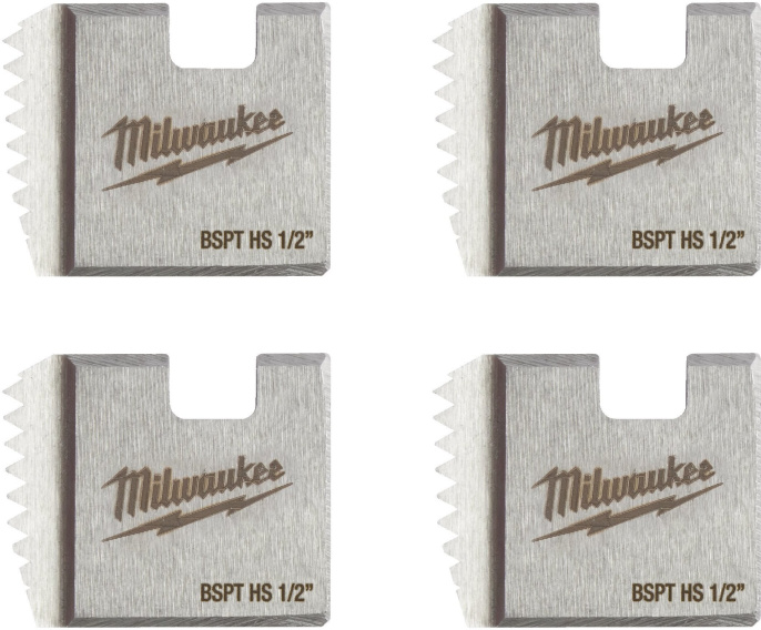 Плашка для резьбонарезного инструмента Milwaukee FPTD 1/2" BSPT HS (4932480233) (резьба: 1/2", сталь: быстрорежущая (HSS), тип резьбы: BSPT)