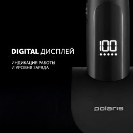 Машинка для стрижки Polaris PHC 2500 черный 3Вт насадок в компл:6шт