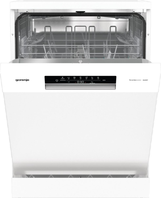 Посудомоечная машина Gorenje GS642E90W ( 2 корзины ),  полноразмерная, напольная, 59.9см, загрузка 13 комплектов, белая