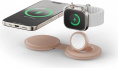 Переносное зарядное устройство Satechi Qi2 OntheGo 2-in-1 Wireless Charger. Цвет: нежно-розовый (ST-QTG21R)