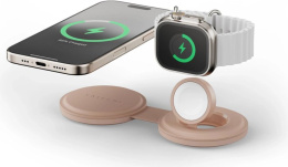 Переносное зарядное устройство Satechi Qi2 OntheGo 2-in-1 Wireless Charger. Цвет: нежно-розовый (ST-QTG21R)