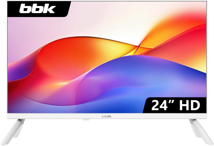 Телевизор LED BBK 24" 24LEM-1042/TS2C W белый HD 60Hz DVB-T2 DVB-C DVB-S2 USB RUS