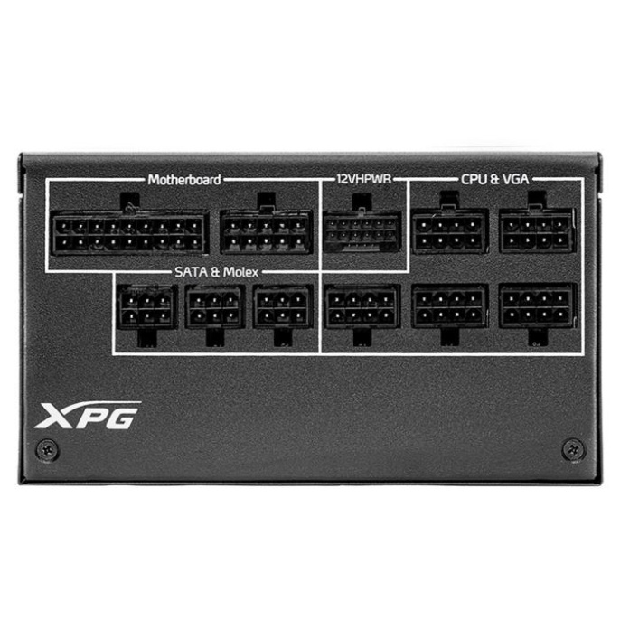 Блок питания XPG CYBERCORE II 1000W 80+ Platinum, полностью модульный CYBERCOREII1000P-BKCEU