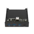 Адаптер Gembird Планка USB 3.0 на переднюю панель в отсек 3.5" 3xUSB-A 3.0 + 1xType-C FP3.5-USB3-3A1C