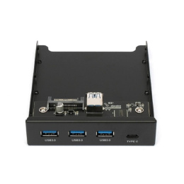 Адаптер Gembird Планка USB 3.0 на переднюю панель в отсек 3.5" 3xUSB-A 3.0 + 1xType-C FP3.5-USB3-3A1C