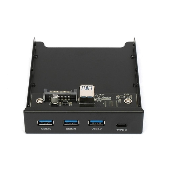 Адаптер Gembird Планка USB 3.0 на переднюю панель в отсек 3.5" 3xUSB-A 3.0 + 1xType-C FP3.5-USB3-3A1C