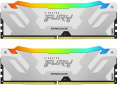 Модуль памяти Kingston 32GB 6400MT/s DDR5 CL32 DIMM Kit of 2 FURY Renegade RGB White XMP KF564C32RWAK2-32
