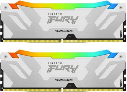 Модуль памяти Kingston 32GB 6400MT/s DDR5 CL32 DIMM Kit of 2 FURY Renegade RGB White XMP KF564C32RWAK2-32
