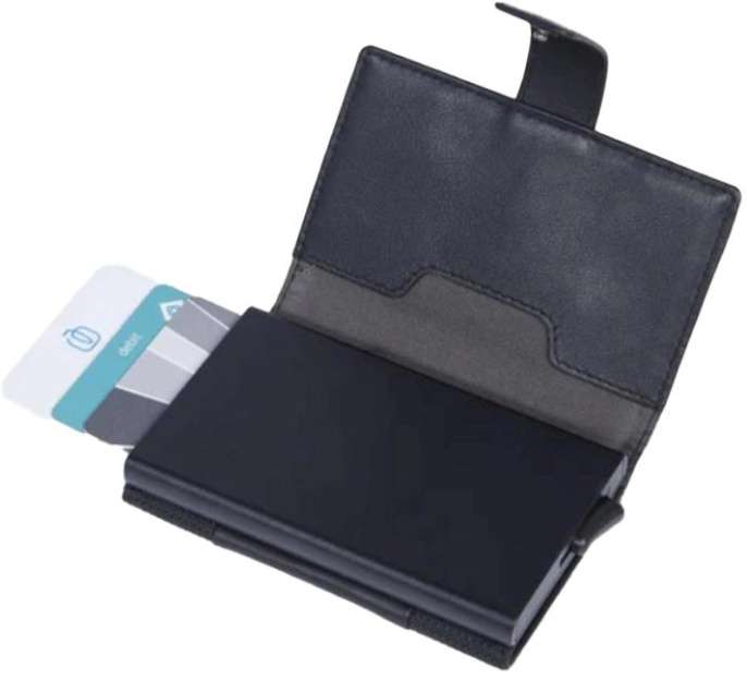 Чехол для кредитных карт Piquadro S137 PP5649S137R/N, металл, черный
