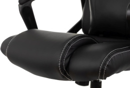 Кресло игровое ZOMBIE Arena, ткань/экокожа, до 120кг, черный (ZOMBIE ARENA BLACK)