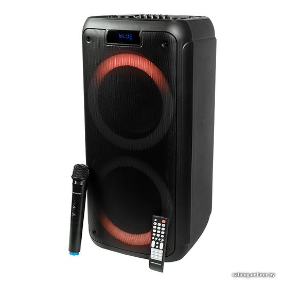 Акустическая портативная колонка Nakatomi GS-50 - 90W, Караоке с беспр. микр., BTFMUSBSDLEDДУ