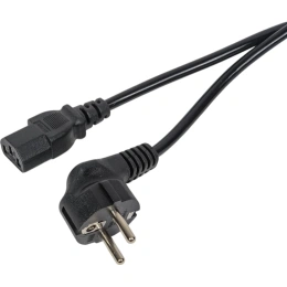 Кабель питания GoPower евровилка cee 7/7-c13 (f) 1.2м пвх 0.75мм черный 00-00024055