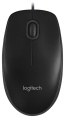 Мышь Logitech B100 Черный (910-005547) (полноразмерная, для ПК, проводная USB, оптический сенсор, разрешение сенсора: 1000 dpi, 3 кнопки, колесо с нажатием, длина провода: 1.8 м)