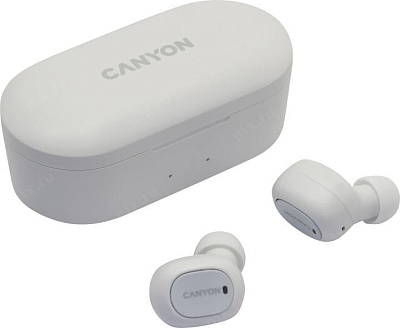 Наушники с микрофоном CANYON CND-TBTHS2W White (Bluetooth5.0)
