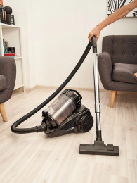 Пылесос Scarlett Золотая коллекция SC-VC80C307, 2200Вт, черный/черный