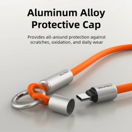 Ремешок на запястье с кабелем CABLETIME CU46P (CT-CL60-ASP) 0.3м USB-C PD60W фиолетовый