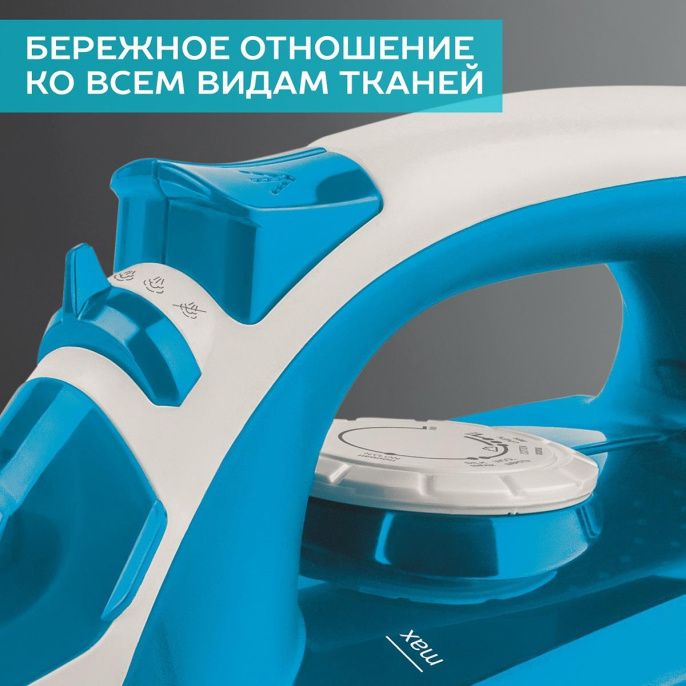 Утюг Scarlett SC-SI30P17, 2200Вт, синий/белый